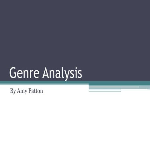 Genre analysis