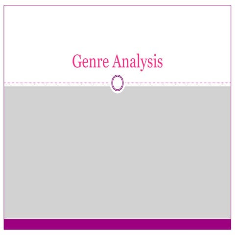 Genre Analysis