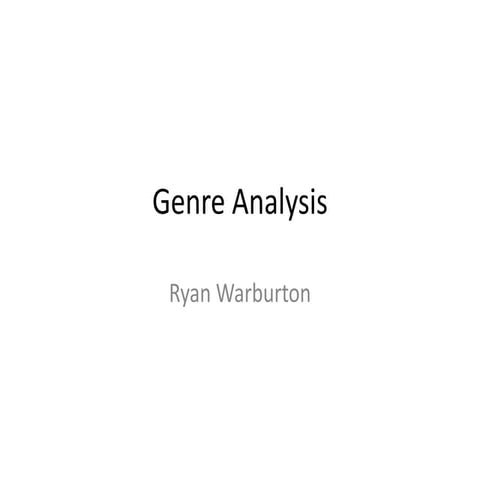 Genre analysis