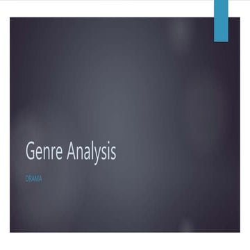 Genre analysis