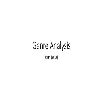 Genre analysis  rush