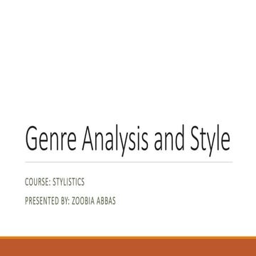 genre analysis and style.pptx