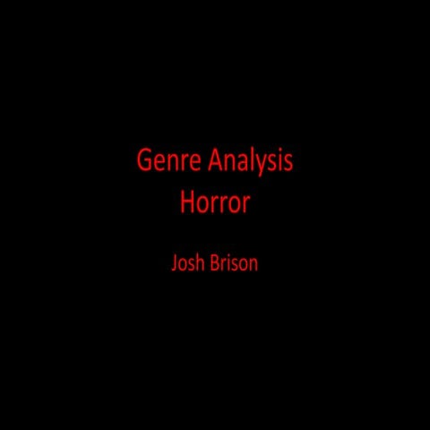 Genre Analysis 