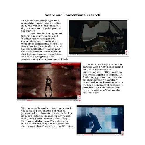 Genre and convention research