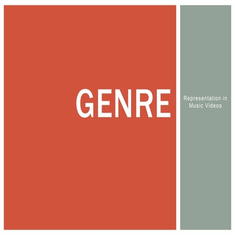 Representation of Genre in Music Videos