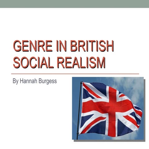 Genre in British Social Realism