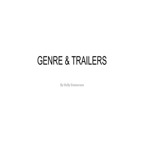 Genre in trailers