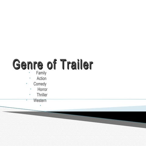 Genre of trailer