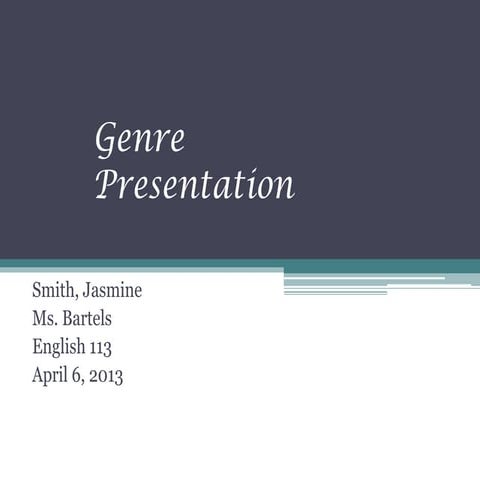 Genre presentation