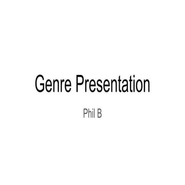 Genre presentation