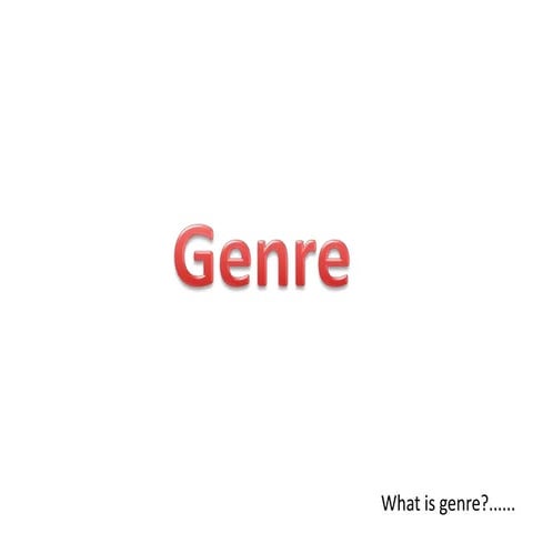 Genre presentation2