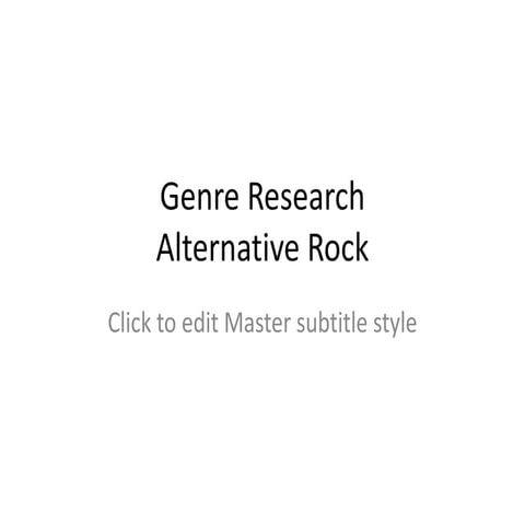 Genre research