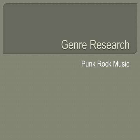 Genre research