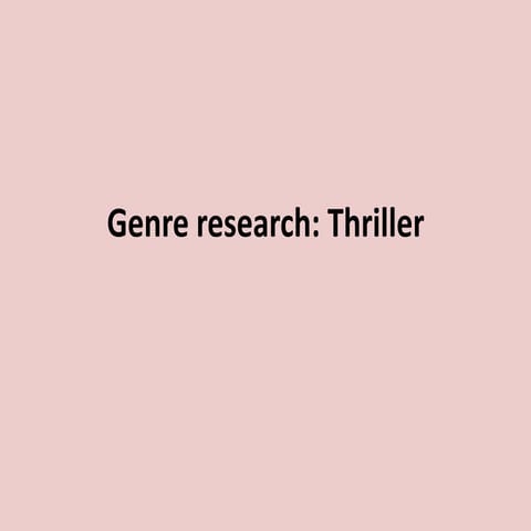 Genre research