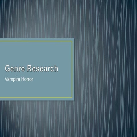 Genre research