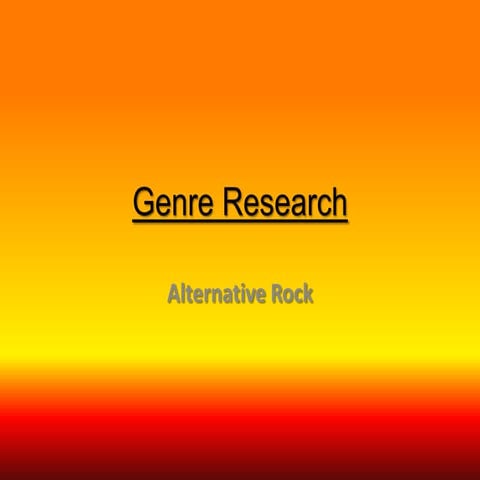 Genre Research