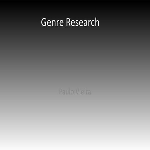 Genre research