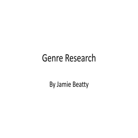 Spy Thriller Genre research
