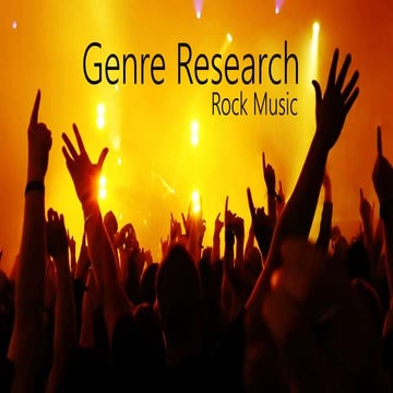 Genre research - Rock music
