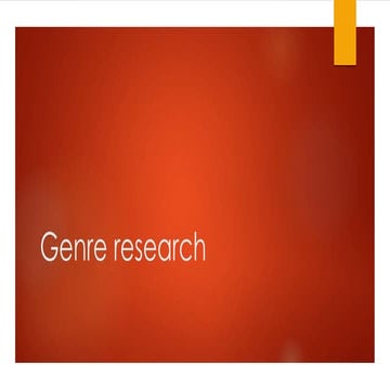 Genre Research