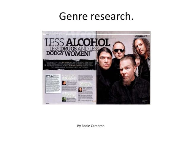 Genre research.