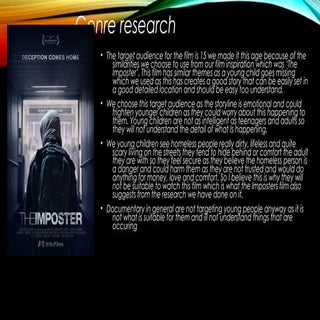 Question 1: Genre research