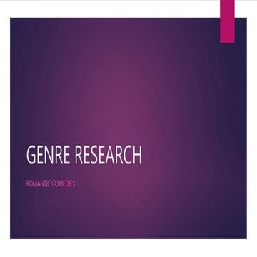 Genre research