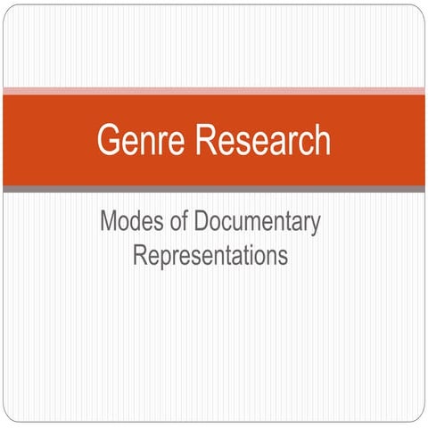Genre research