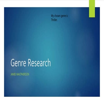 Genre research