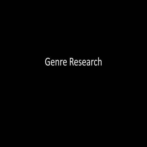 Genre research 2