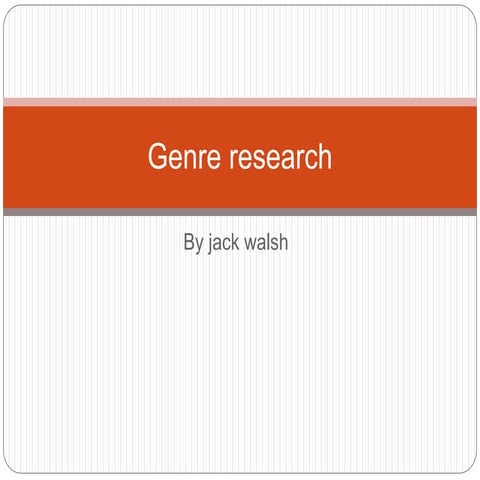 Genre research (2)