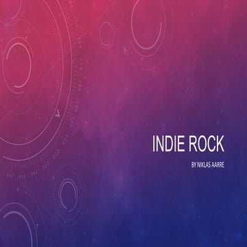 Genre research indie rock