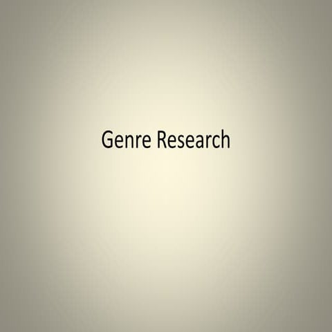 Genre research social realism