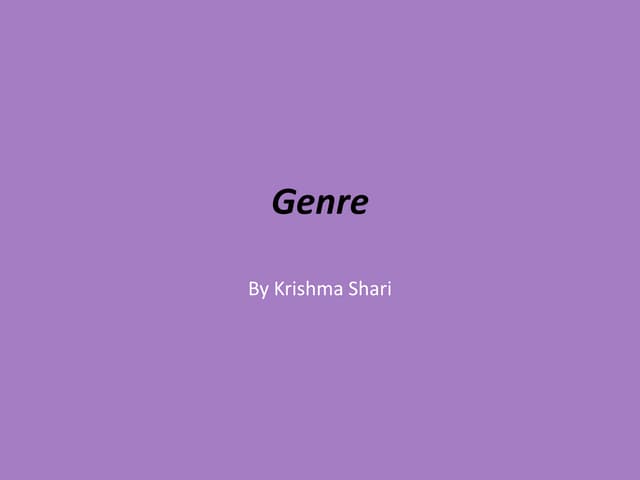 Genres