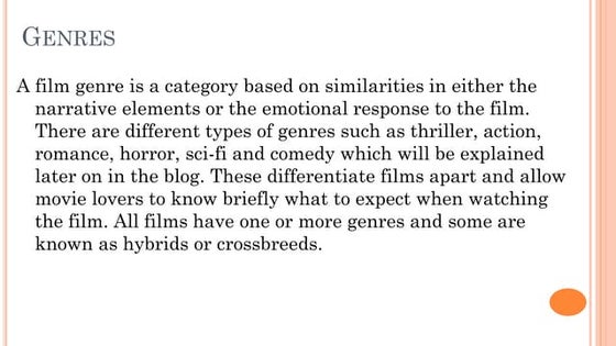 Example of different type of genre | PPTX