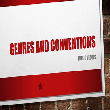 Genres and conventions