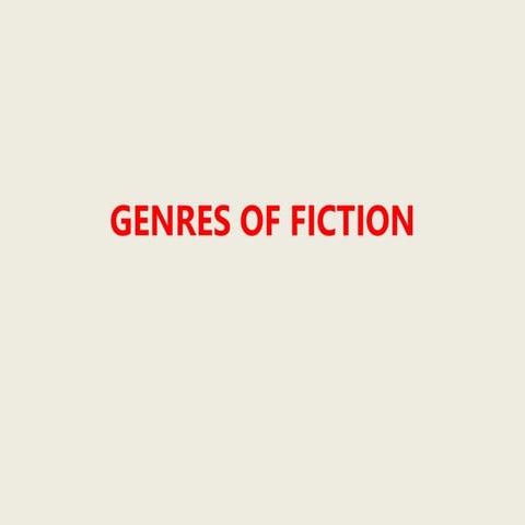 Genres of fiction