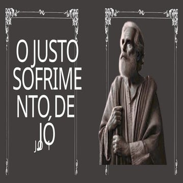 Escola Bíblica Dominical O JUSTO SOFRIMENTO DE JÓ | PPTX