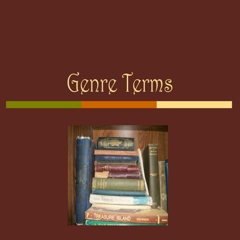 Genre terms