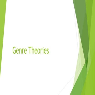 Genre theories