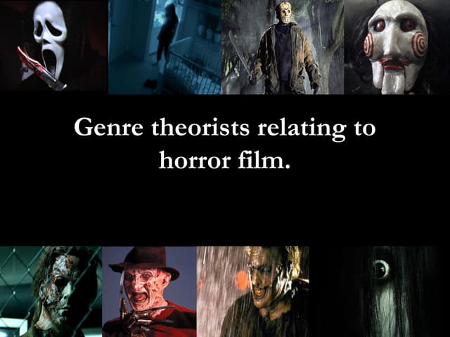 Genre theorists relating to horror film