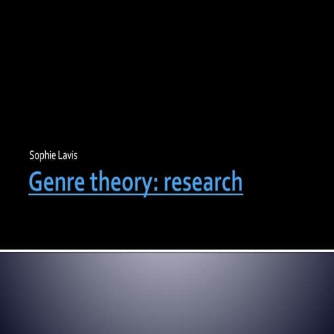 Genre theory