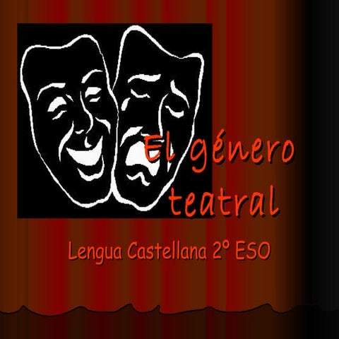 El género teatral