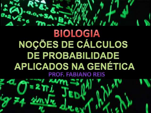 Genética probabilidade slides
