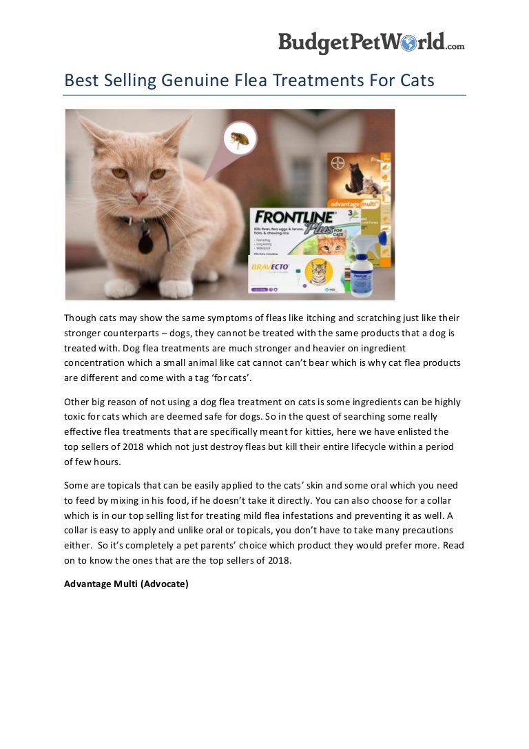 vet flea treatment for cats