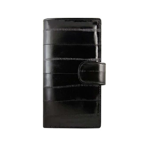 Genuine eel leather organizer holder eel diary01 black