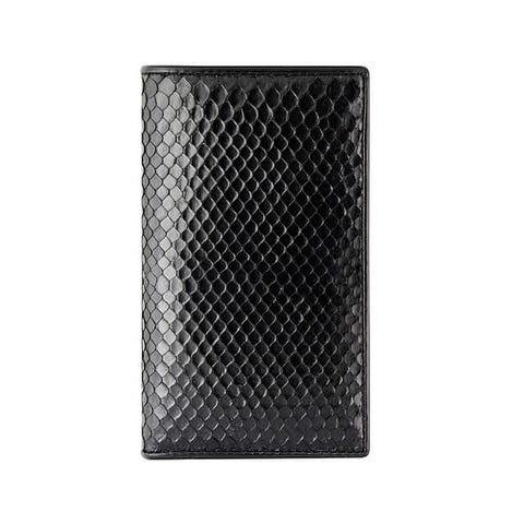 Genuine python snake leather wallet hksn black