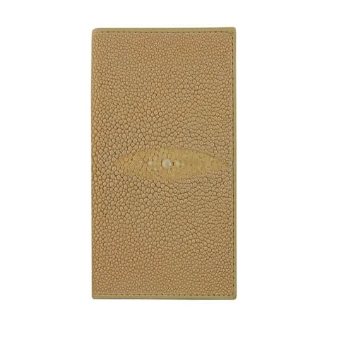 Genuine stingray leather passport cover nb7 beige