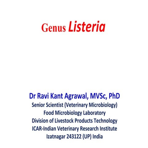 Genus listeria