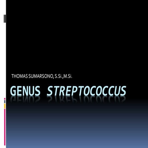 Genus streptococcus